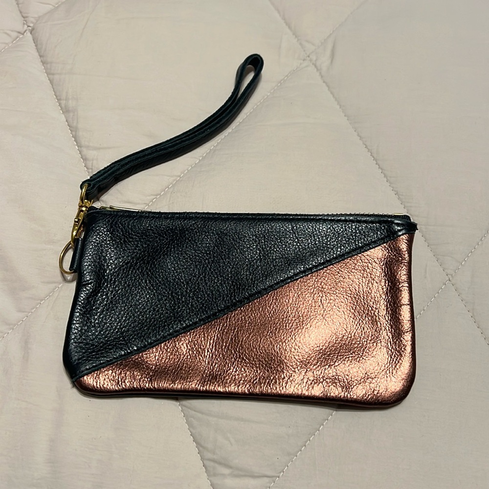 Genuine Leather Wristlet; bought locally At Made in KC Marketplace